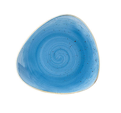 CORNFLOWER BLUE - TRIANGLE BOWL - 15.3CM (12) (Churchill)