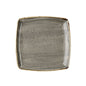 PEPPERCORN GREY - DEEP SQUARE PLATE 26.8CM (6) - Catering
