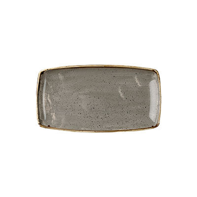 PEPPERCORN GREY - OBLONG PLATE 29.5X15CM (12) (Churchill)