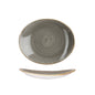 PEPPERCORN GREY - OVAL PLATE 19.2CM (12)