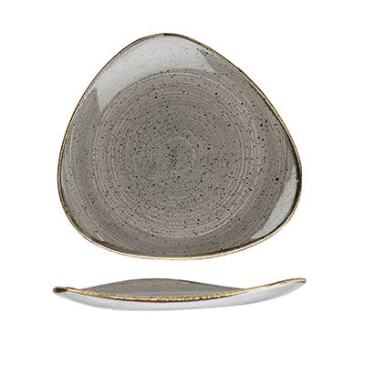 PEPPERCORN GREY - TRIANGLE PLATE 26.5CM (12) - Catering