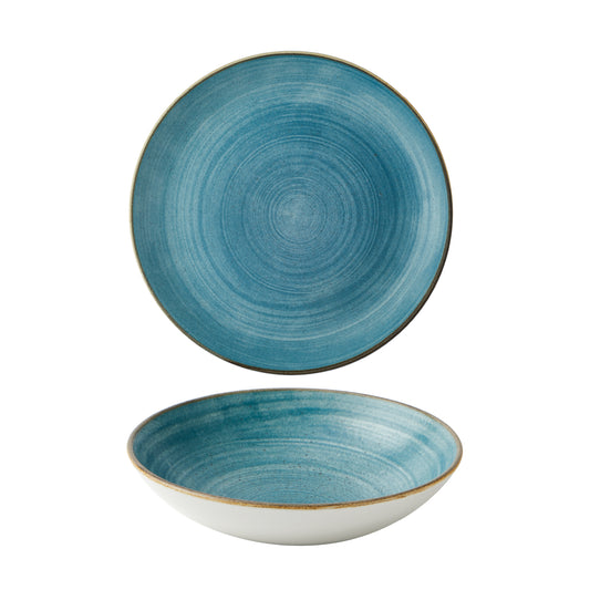 STONECAST RAW - TEAL - COUPE BOWL - 24.8CM (12) (Churchill)