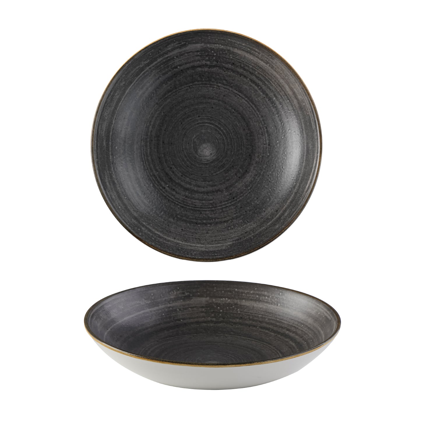 STONECAST RAW - BLACK - COUPE BOWL - 24.8CM (12) (Churchill)