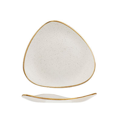 BARLEY WHITE - TRIANGLE PLATE - 19.2CM (12) (Churchill)