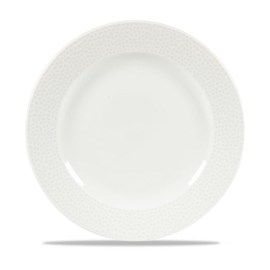 ISLA - WHITE - FOOTED PLATE 27.6CM (12) (Churchill)