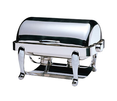 CHAFING DISH EURI RECTANGULAR ROLL TOP 18/10 S/STEEL 667 X 488 X 452MM 8LT (TIGER)
