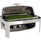 CHAFING DISH S/STEEL-ROLL TOP (RECT) 180 7.5LT (Global)