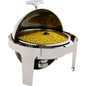 CHAFING DISH S/STEEL - ROLL TOP (ROUND)180 6.8LT (Global)
