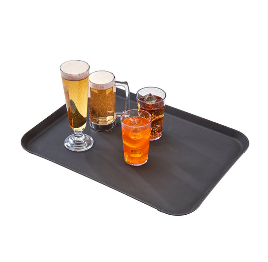 CAMTREAD NON-SLIP FIBERGLASS TRAY RECTANGULAR - BLACK - 38CM W X 51.5CM L (Cambro)