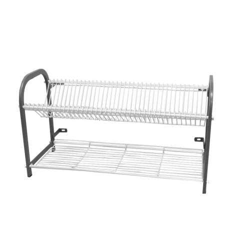 CROCKERY RACK WALL MOUNTED - 802MM - 38 LARGE PLATES + CUP SHELF (Global)