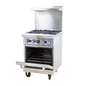 4 Burner Cooking Range With Oven (COOKRITE) - Catering