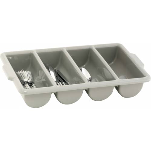 CUTLERY TRAY GREY 4 DIVISION - 500 X 300MM