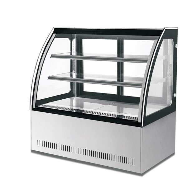 PACIFIC CURVED GLASS DISPLAY- COLD- 1200W X 730D X 1200H