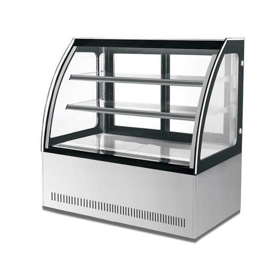 PACIFIC CURVED GLASS DISPLAY- COLD- 1200W X 730D X 1200H