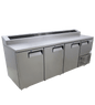 FRIDGE STAR UNDER BAR FRIDGE S/S EXTERIOR 3 AND HALF SWING SOLID DOORS INCL
CASTORS AND EMS - PIZZA TOP - Catering
