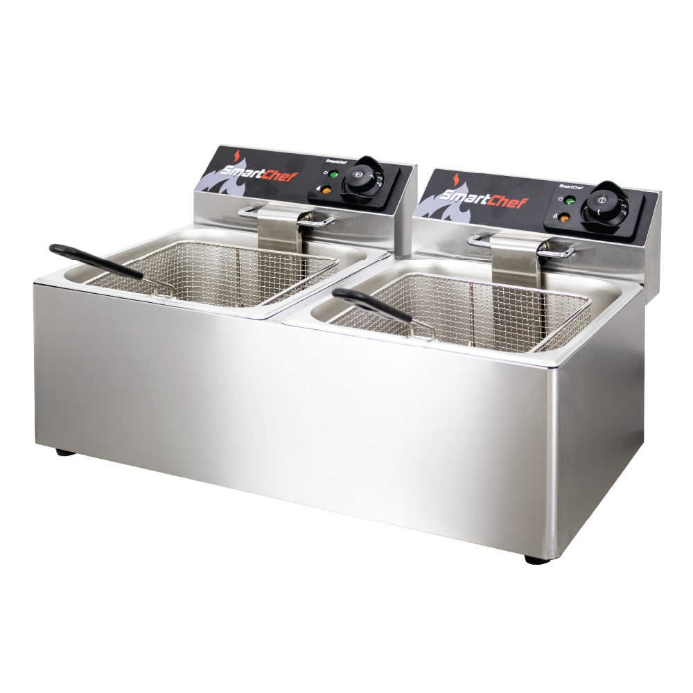 Countertop Fryer – Dual Tank- 11L x 2 (GN2/3) SMARTCHEF - Catering