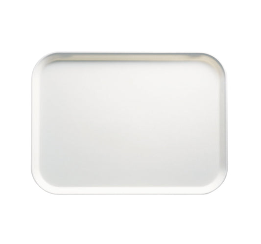 FIBERGLASS SMOOTH TRAY 27CM W X 35CM L -WHITE