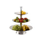 FRUIT STAND S/STEEL - 3-TIER 18/10 D375 X H530MM (TIGER)