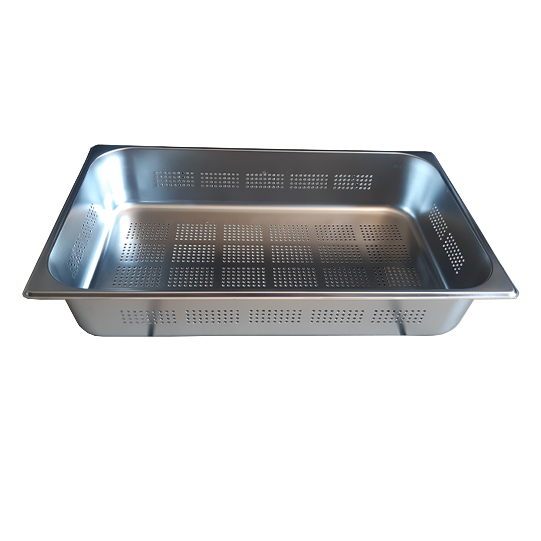 GATTO STAINLESS STEEL GASTRONORM HEAVY DUTY PERFORATED INSERTS - FULL 100MM - VALUE - Catering