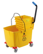 GATTO PLASTIC BUCKET & WRINGER - YELLOW - 32 LT - Catering