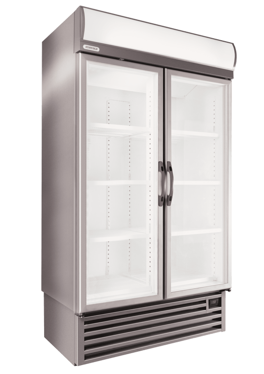 STAYCOLD Upright Double Glass Door Freezer - Catering