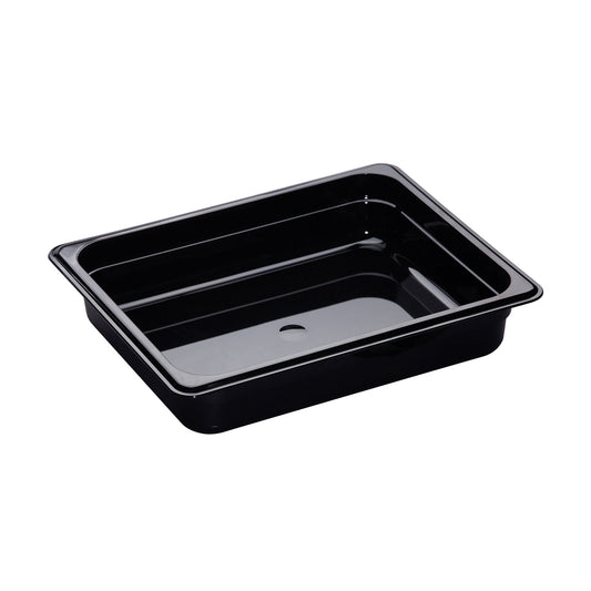 GN FOOD PANS – HIGH HEAT – HALF – 3.9LT – 65MM – BLACk