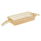 HIGH HEAT 1/3 GN PAN AMBER WITH DOUBLE HANDLE - 65MM