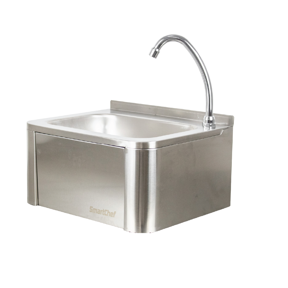 HAND WASH BASIN - KNEE OPERATED WITHOUT  SPLASHBACK - Catering