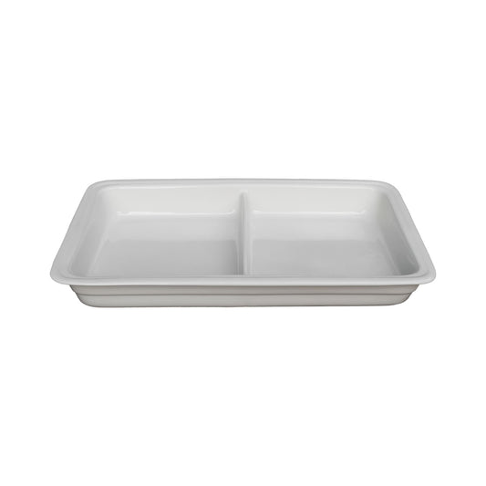 INSERTS FOR CHAFING DISHES – PORCELAIN – GN1/1 65MM – 2 DIVISION - Catering