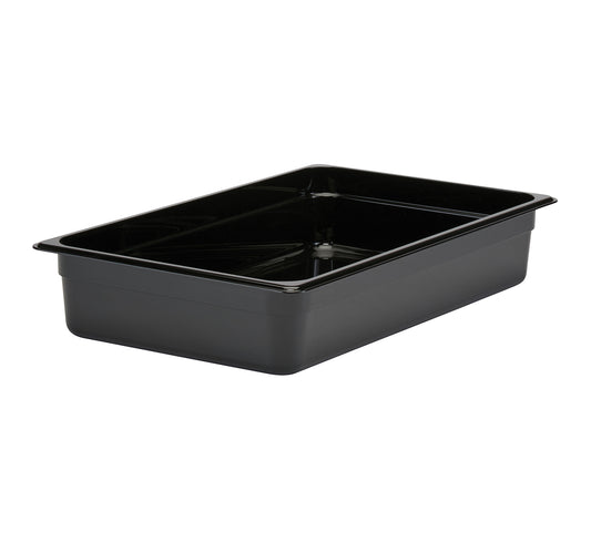 GN FOODPAN 1/1 POLYCARBONATE BLACK 100MM (Cambro)