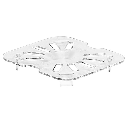POLYCARBONATE CLEAR DRAIN SHELF FOR 1/6 PANS