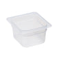 POLYPROPYLENE GN 1/6 FOODPAN TRANSLUSCENT 100M - Catering