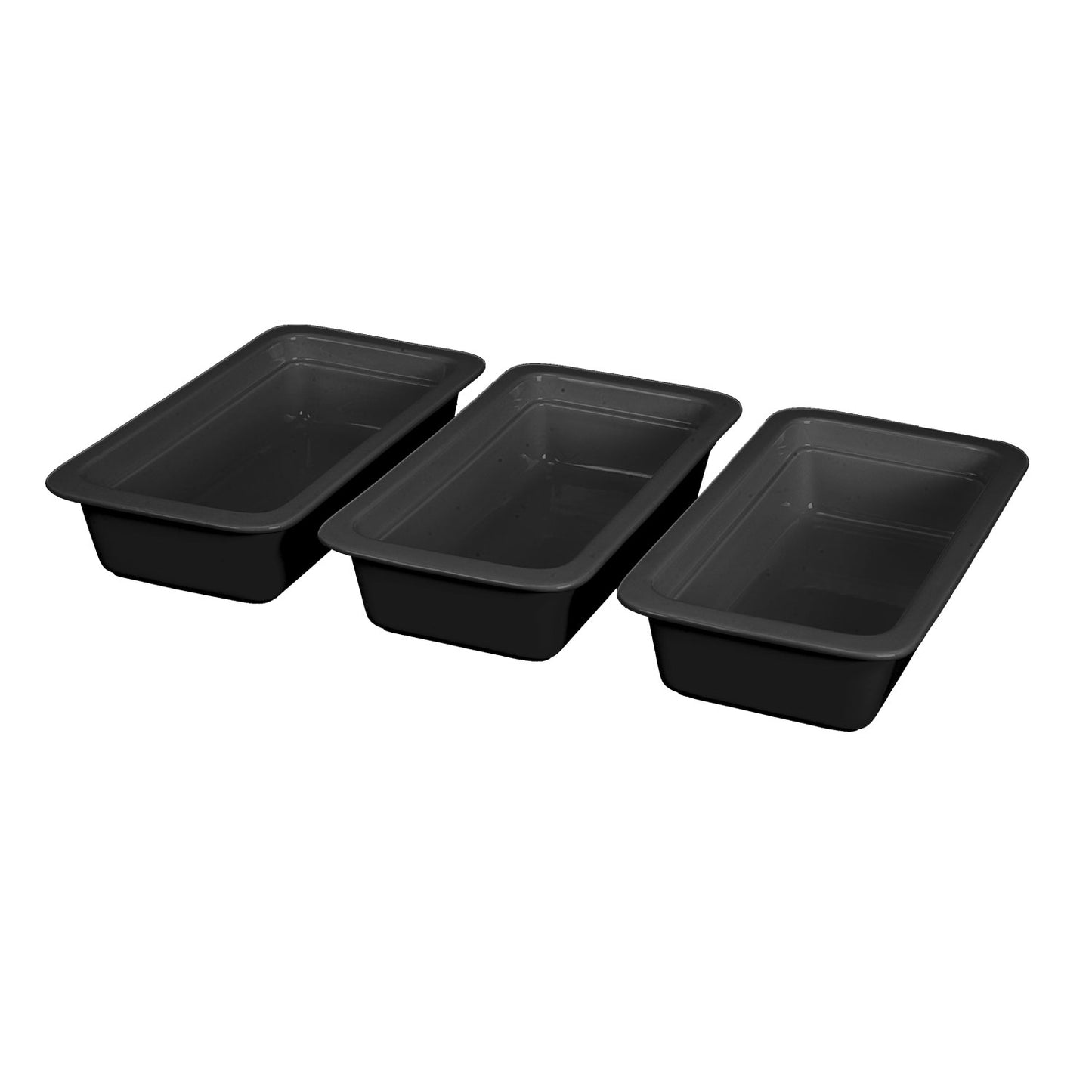 INSERT THIRD PORCELAIN – GN1/3 X 65MM – BLACK