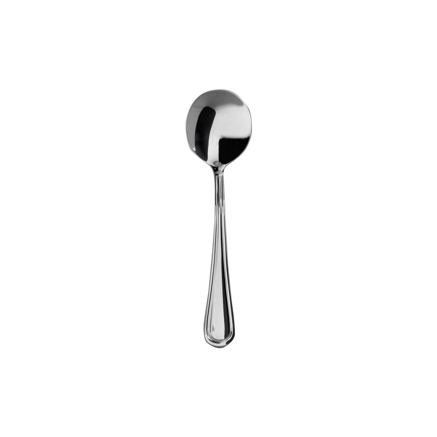 ENGLISH - SOUP SPOON - S/STEEL (12) (Fortis)