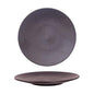BLACK SWIRL - ROUND COUPE PLATE - 27.5CM (12) (Luzerne)