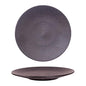 BLACK SWIRL - ROUND COUPE PLATE - 31CM (12) (Luzerne)
