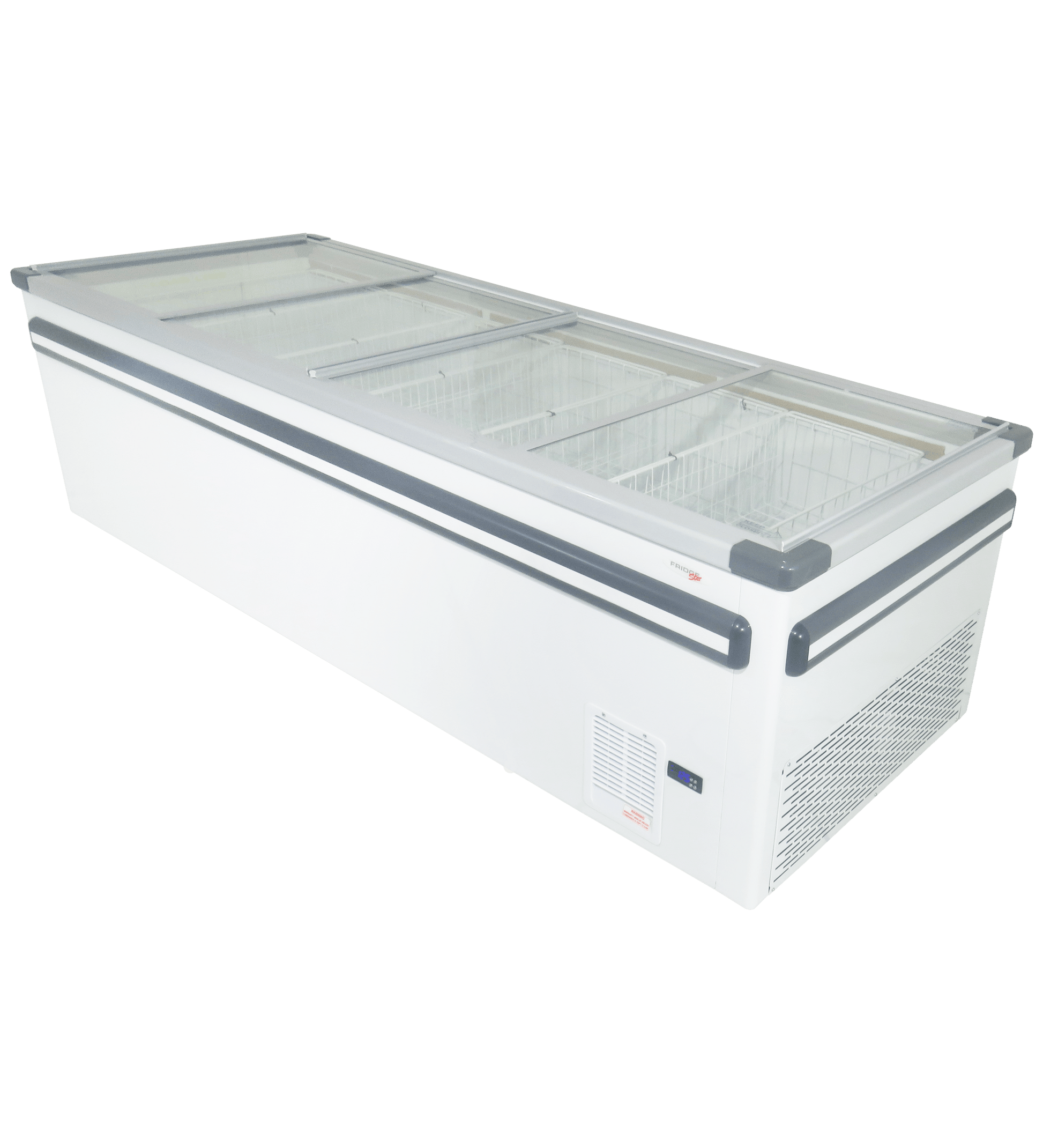 FRIDGE STAR VISI TOP 4 GLASS LIDS ISLAND FREEZER INCL BASKETS (1055 LT) - Catering
