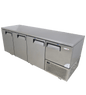 FRIDGE STAR UNDER BAR FRIDGE S/S EXTERIOR 3 AND HALF SWING SOLID DOORS INCL
CASTORS AND EMS - FLAT TOP - Catering