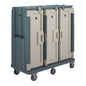 MEAL DELIVERY CART 20 TRAY SLATE BLUE 74.5CM W X 152.5CM L X 161.6CM H