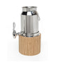 MILK DISPENSER WITH WOODEN BASE (TIGER)