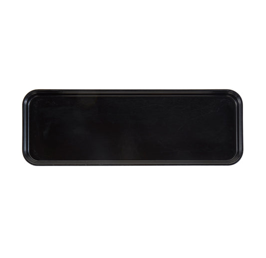 MARKET TRAY FIBERGLASS BLACK 22.5CM W 64.9CM L  2.5CM H (Cambro)
