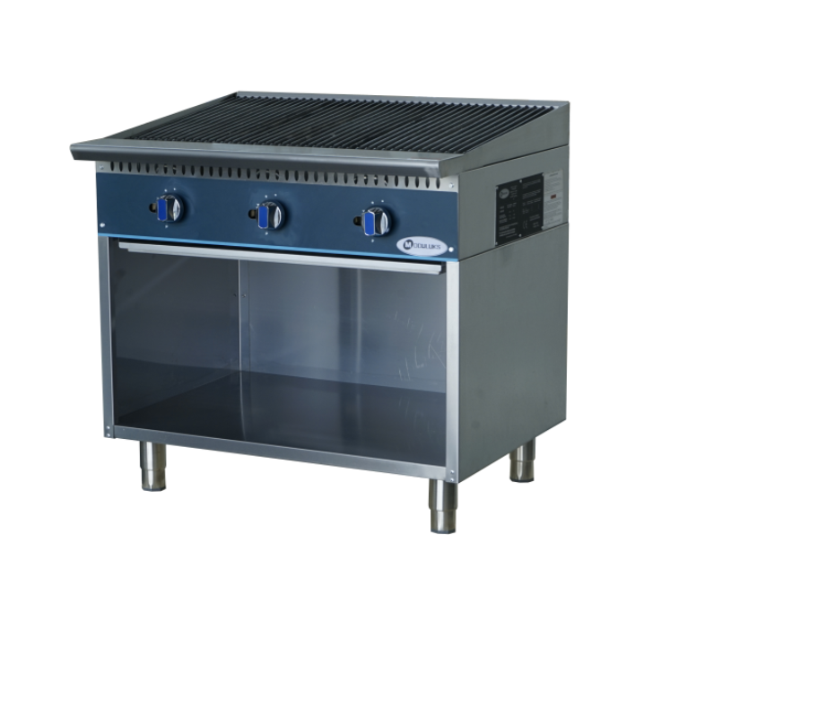 MODULUKS 600MM RADIENT GAS CHAR BROILER - HEAVY DUTY RANGE - WITHOUT FLAME FAILURE