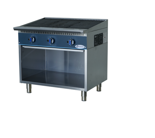 MODULUKS 900MM RADIENT GAS CHAR BROILER - HEAVY DUTY RANGE - WITHOUT FLAME FAILURE