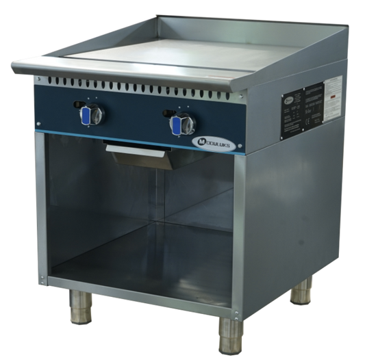 MODULUKS 600MM GAS FLAT TOP GRILL - HEAVY DUTY RANGE - WITH FLAME FAILURE