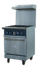 MODULUKS 4-BURNER GAS STOVE WITH GAS OVEN - HEAVY DUTY RANGE - WITH FLAME FAILURE