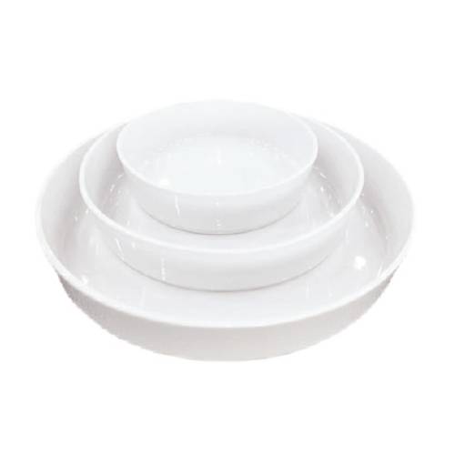 ROUND WHITE BUFFET BOWL - 43CM (1) (Fortis)
