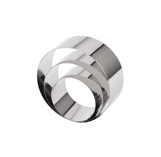 MOUSSE RINGS ROUND - S/STEEL - 3 PCS SET (6CM, 8CM, 10CM) - HEIGHT 40MM (Cater Ace)