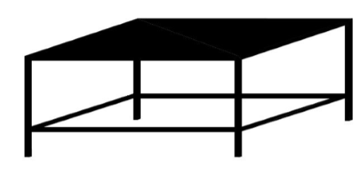 GATTO MILD STEEL PAINTED STAND FOR 1 DECK 3 TRAY OVEN - EXCLUDES TRAY SLIDES