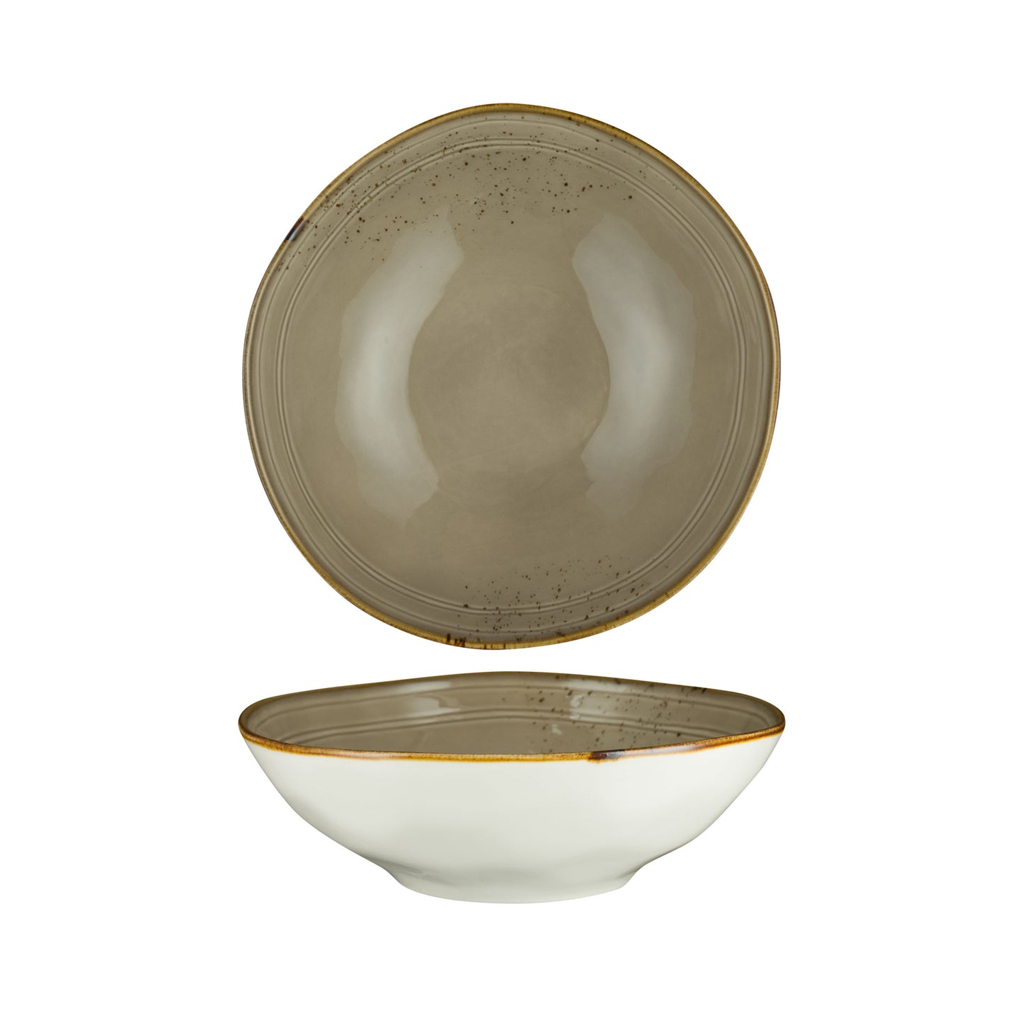 ORGANIC ROUND BOWL - 25.8 X 8CM (4) (Fortis)