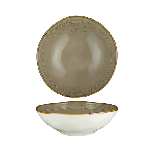 ORGANIC ROUND BOWL - 25.8 X 8CM (4) (Fortis)